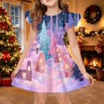 thumbnail image 5 of Grblisyd Christmas Dresses for Kids Girls Casual School Outfits Fashion Graphic Flutter Sleeve A-Line Dress, 5 of 5
