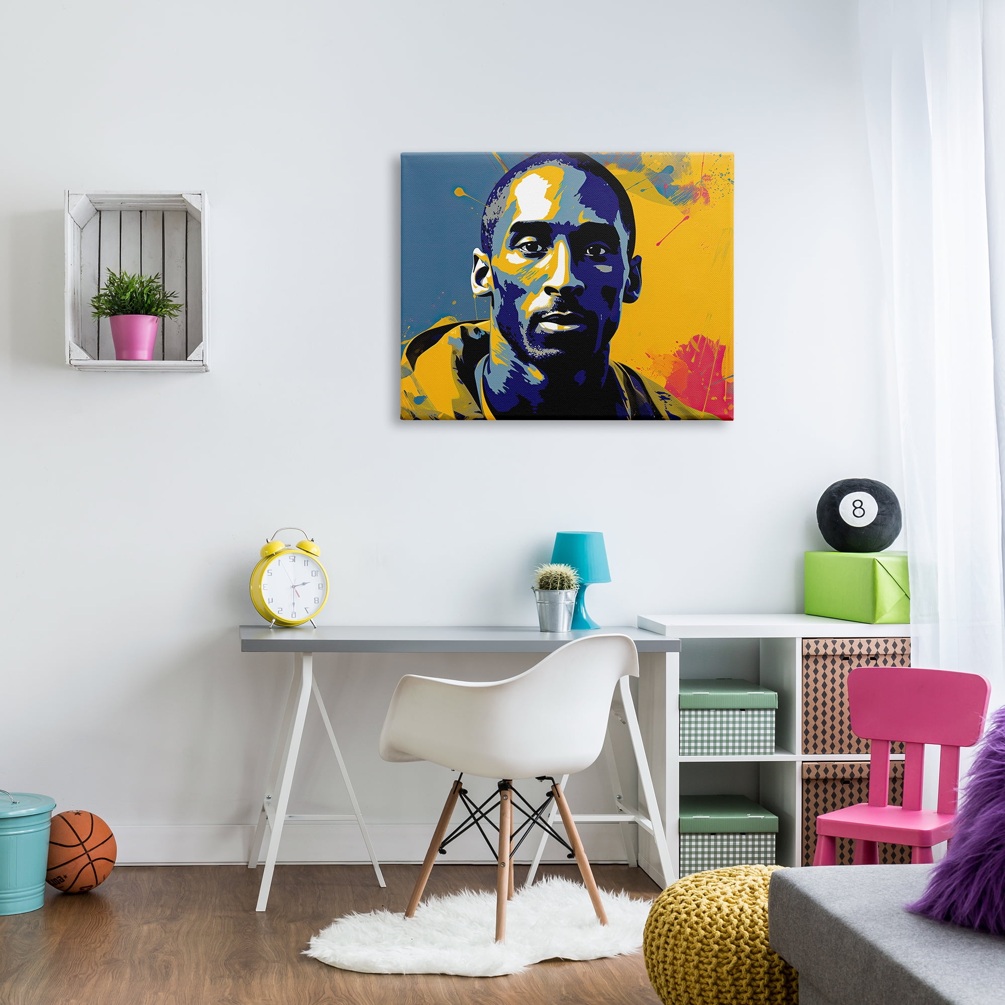Stupell Industries Abstract Paint Pop Kobe Abstract Painting Gallery Wrapped Canvas Art Print Wall Art, 40 x 30
