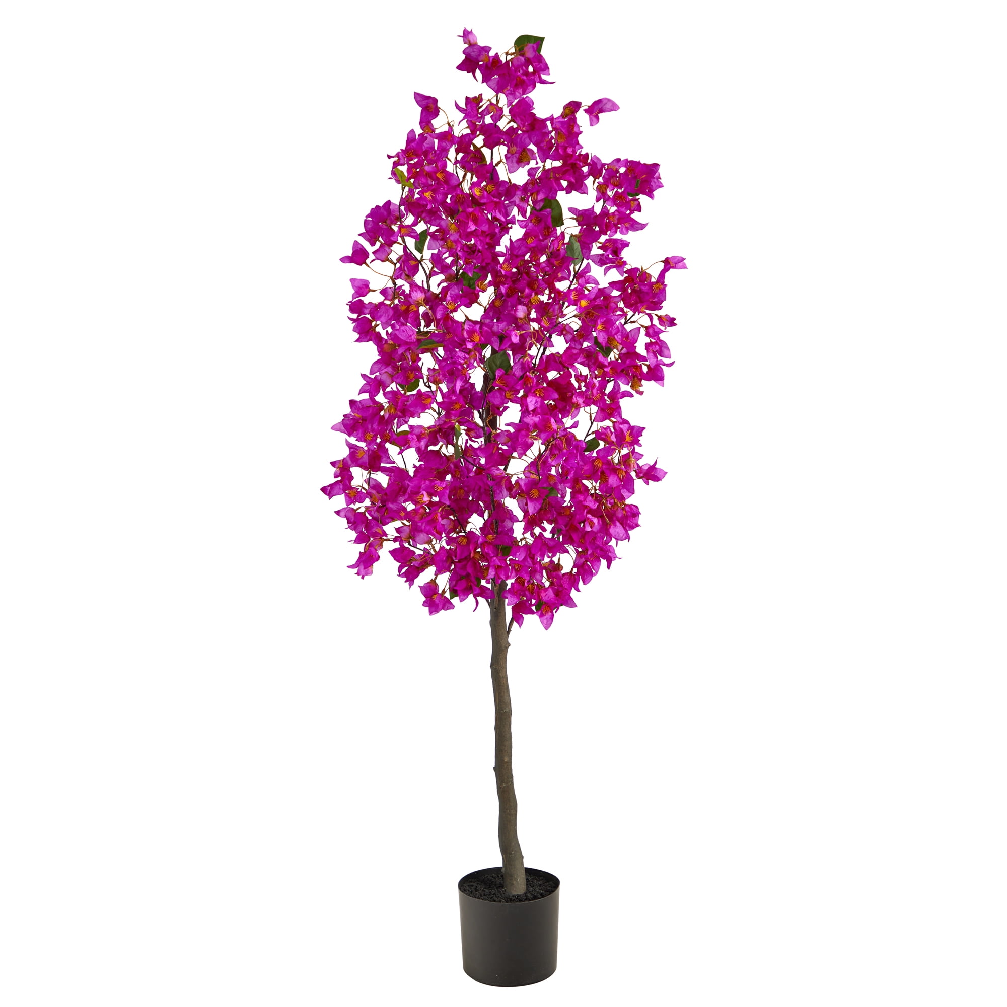 5' Pink Bougainvillea Artificial Tree with Nursery Planter