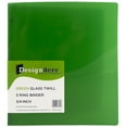 thumbnail image 3 of JAM Paper Plastic 3/4 in Binders, 3 Metal Rings, Green, 1/Pack, 3 of 6