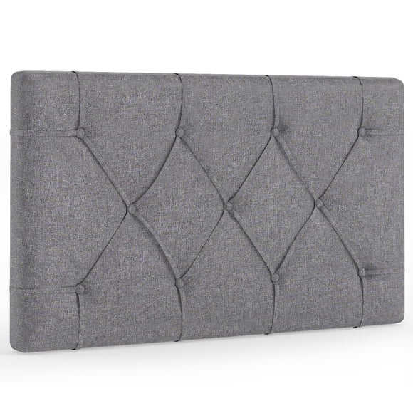 Gymax Upholstered Headboard for Twin Size Bed w/ Fabric Upholstery Adjustable Height