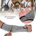 thumbnail image 4 of Safety Cut Heat Resistant Sleeves Cut Resistant Sleeves with Half Finger Gloves  Level 5 Protection Protective Arm Safety Sleeves for Welding  Kitchen  Gardening, 4 of 7