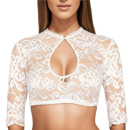 Women 1PC Underwire Lingerie Tube Tops for Women plus Size 4x Lace Vest Women s Elegant Cow Tube Top Dirndl Blouse Black Dirndl Women Tube Top Bra Blouse Lace Blouse For Tan Corset Top Oktoberfes