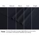 thumbnail image 5 of Juego de sábanas de franela RUVANTI, 100% algodón, tamaño completo, 4 piezas, color negro, 5 of 9