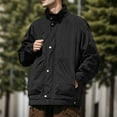 thumbnail image 2 of Male Autumn And Winter Corduroy Hooded Jacket Trendy And Fashionable Large Pocket Cardigan Buttoned Long Sleeved Hooded Jacket, 2 of 6