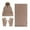 Khaki, variant on Hat Scarf Glove Sets Bmawag Touchscreen Gloves Women Cute Thick Hat Protectors Warm Ear Protection Windproof Cap Scarf Gloves Set Holiday Gifting on Clearance Beige