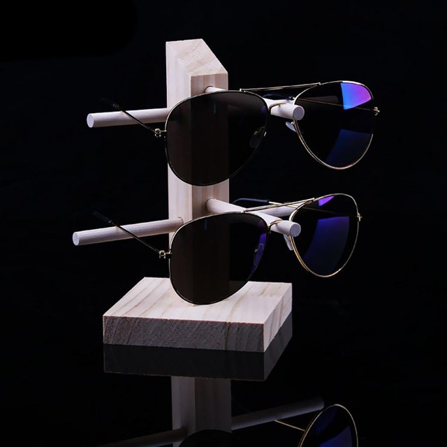 Soporte de Exhibición de Gafas de Sol de Madera Sunnimix 3 piezas