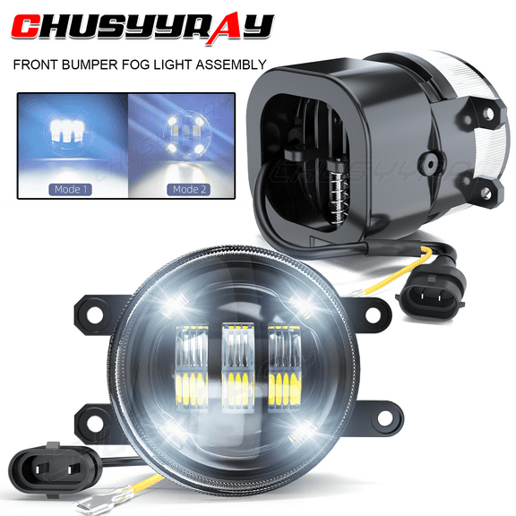 CHUSYYRAY Pair LED Fog Lights Bumper Driving Lamps Left&Right for Toyota Corolla 2009-2013