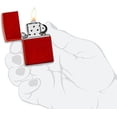 thumbnail image 3 of Zippo Lighter - Personalized Message Engraved on Backside Unique Colored Windproof Lighter (Metallic Red #49475), 3 of 7