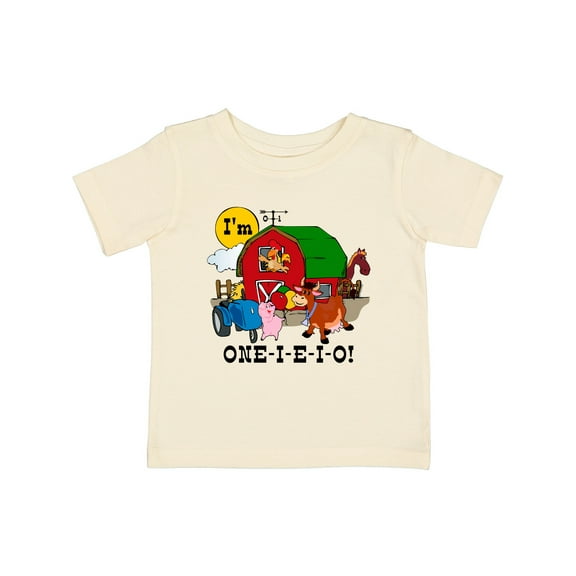 Inktastic One-i-e-i-o Boys or Girls Baby T-Shirt