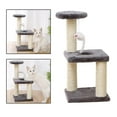 thumbnail image 3 of Muebles de escalada para gatos Zulema varios niveles con rascadores cubiertos de sisal Base Cuadrada gris, 3 of 8