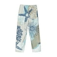 thumbnail image 5 of Balery Men'S Algae Corals And Seashells Pants,Sleepwear Pants,Pajama Pants,Pj Bottoms Drawstring And Pockets-Small, 5 of 9