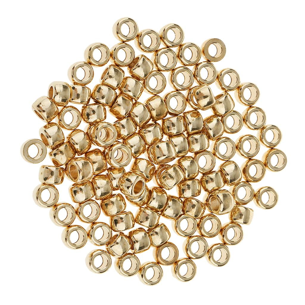 100 Pieces Copper Spacer a Stopper Beads for Fashion Jewelry Making