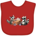 thumbnail image 3 of Inktastic Raccoon Tea Party Boys or Girls Baby Bib, 3 of 4