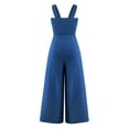 thumbnail image 1 of PMUYBHF Women's Wide Leg Jumpsuit with Pockets, White, 1 of 9