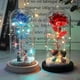 thumbnail image 5 of Led encantado Galaxy Rose eterna flor de lámina de oro de 24k con luces de cadena de hadas en cúpula para regalo de Navidad y San Valentín, 5 of 5