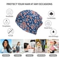 thumbnail image 5 of Disketp Rose Flowers Slouchy Beanie Hip-Hop Soft Lightweight Running Beanie Adult Hats Chemo Cap for Men Women, 5 of 8
