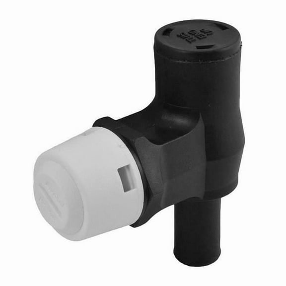 Attwood Fuel Tank Vent 90-Degree Standard Mount for 5/8", Hose White