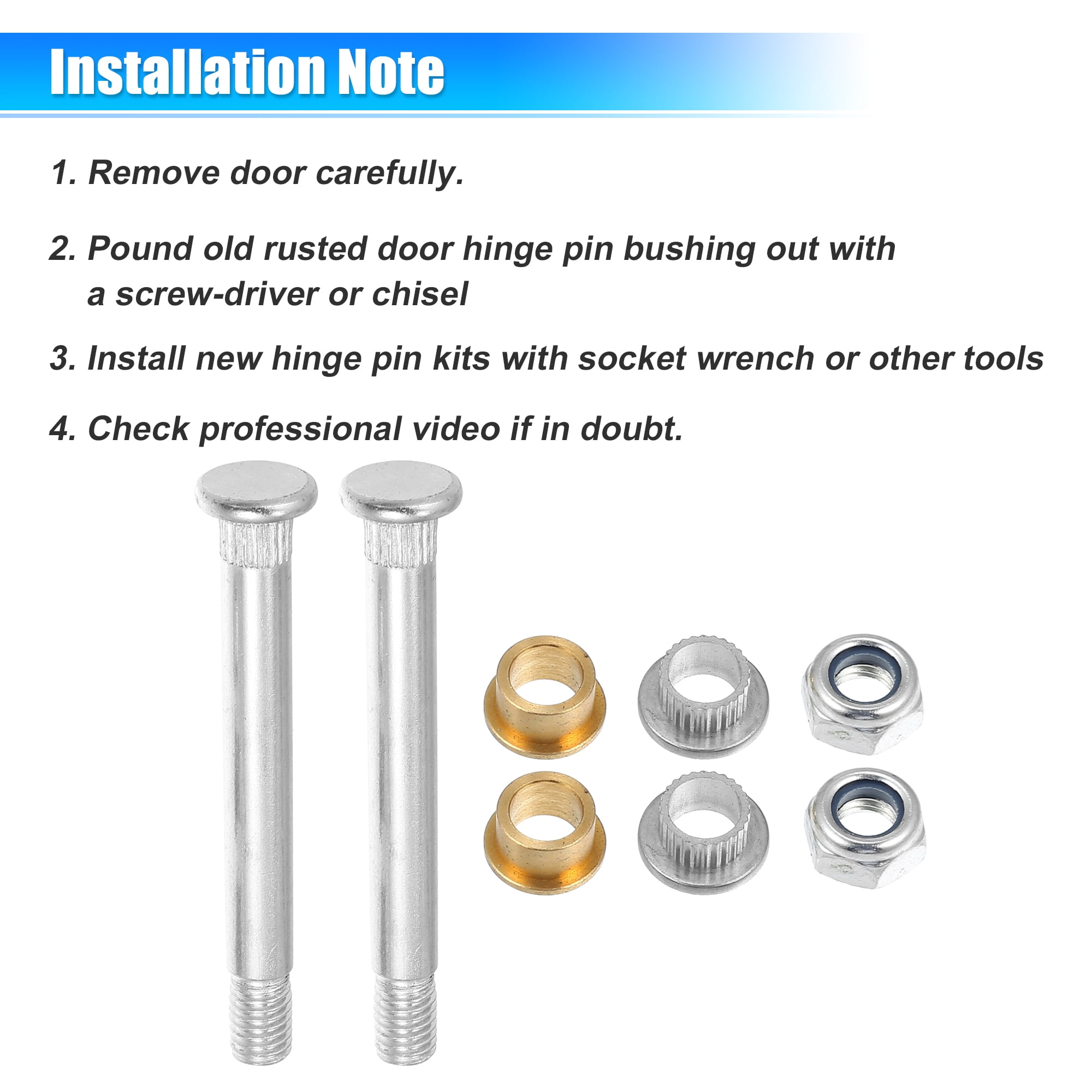 Unique Bargains Door Hinge Pin Bushing Kits for Ford Explorer for Mercury Cougar
