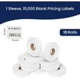 thumbnail image 4 of White Pricing Labels for Monarch 1115 Price Gun - 10 Rolls, 15,000 Price Marking Labels, 4 of 7