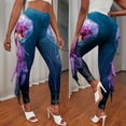 thumbnail image 2 of Gibobby Leggings para mujer Pantalones de mujer a la moda con estampado de escamas de pescado, pantalones ajustados(B,XG), 2 of 5
