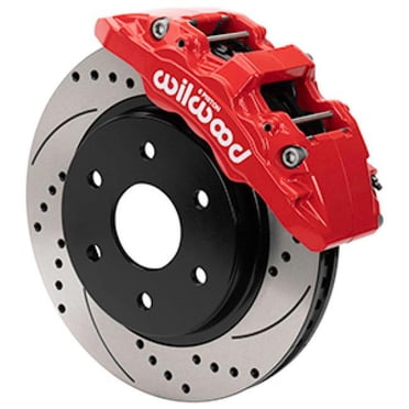 Wilwood TC6R Front Kit 16.00in Drilled Red 1999-2014 GM Truck/SUV 1500 main image 0