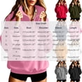 thumbnail image 3 of Hurxie Women's Half Zip Sweatshirts Fleece Stand Collar Long Sleeve Oversized Pullovers with Pockets Pink,L, 3 of 7