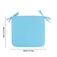 thumbnail image 2 of Square Seat Cushions 15.7X15.7", Soft Chair Pads With Ties For Indoor/Outdoor Use, Solid Color Comfort For Stools & Dining Chairs, 2 of 4