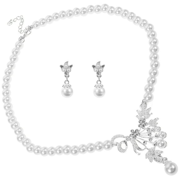 MEIBUTYUP Wedding Jewelry Set for Women, Earrings and Necklace Set for Proms, Weddings, and Special Occasions