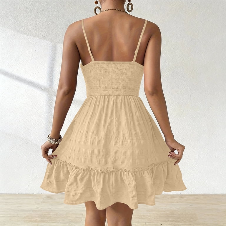 cute beige dress Petal and Pup Women's Cammie Long Sleeve Midi Dress