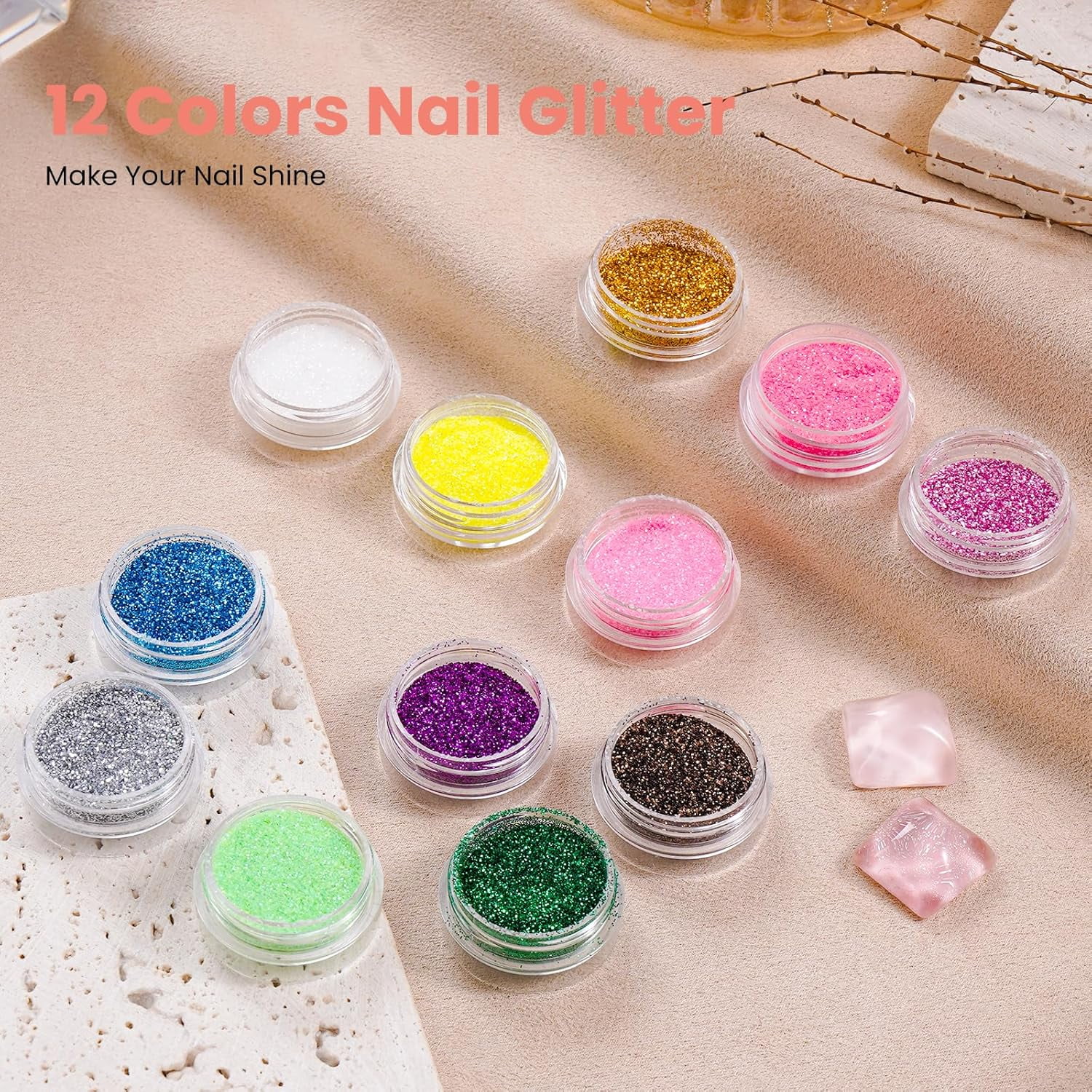 Nail Kit for Beginners with Everything: Practice Hand Acrylic Nail Set Professional Powder Drill Liquid Starter Kits with U V Lamp in Cosmetic Gift Bag for Women Salon Home (Pink)