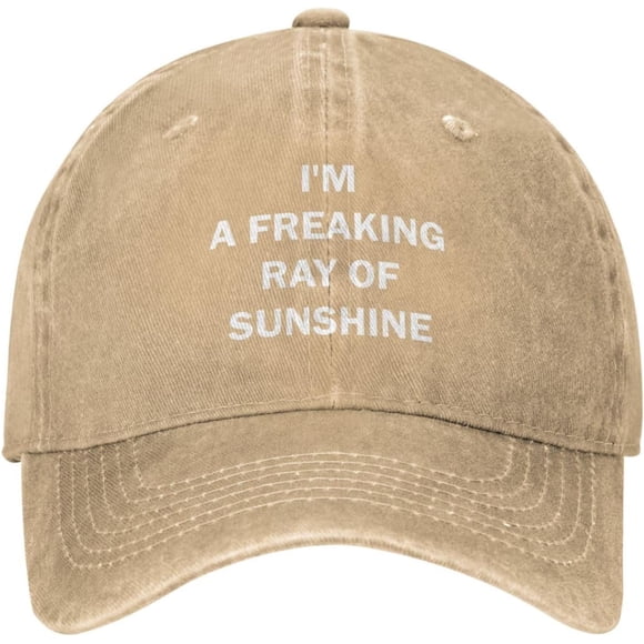 I'm A Freaking Ray of Sunshine Hat for Women Baseball Cap Vintage Caps