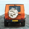 thumbnail image 2 of Fotbe Cows Grazing On The Meadow 1 Spare Tire Cover Thickening Universal Fit for Jeep, Trailer, RV, SUV, Truck, Tough Tire Wheel Soft Cover-15 inch, 2 of 8