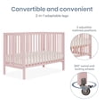 thumbnail image 4 of Dream On Me Quinn Full-Size Folding Crib, Patent Folding System in Blush Pink, 4 of 9