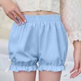 thumbnail image 3 of WMTBSRSW Girl Summer Shorts Ruffled Pumpkin Bloomers Shorts for Kids High Waisted Workout Athletic Shorts Casual Underdress Bottom Shorts 4-16 Years, 3 of 6
