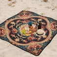 thumbnail image 6 of Beach Blanket Waterproof Picnic Blankets Sandproof Large Mat with Drawstring Bag Camping Grass Travel Hiking Park 78"x78" Bohomia Mandala Pattern, 6 of 6