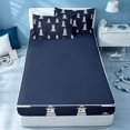 thumbnail image 4 of Erosebridal Ocean Lighthouse Zipper Queen Comforter Set with Fitted Sheet and 2 Pillowcases, Marine Nautical Zipper Bedding Set, Navy Reversible, 4 of 7