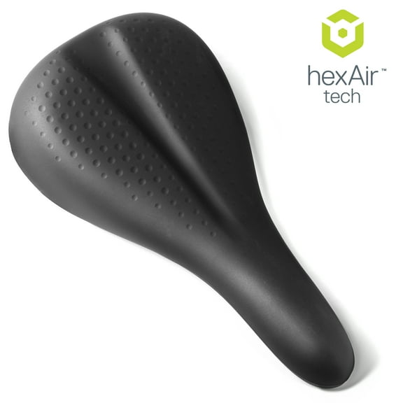 Delta Cycle and Home Bicycle Seat Cushion hex Air Saddle Cover, Comfort Suited for Road, Mountain, Hybrid and Indoor Exercise, Flexible Silicone Technology Bike Seats for Men and Women (Racing)
