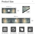 thumbnail image 3 of Yayeee Faucet Mat for Kitchen Sink 14.7" Diatomite Long Splash Guard Pad, Retro Forest, 3 of 7