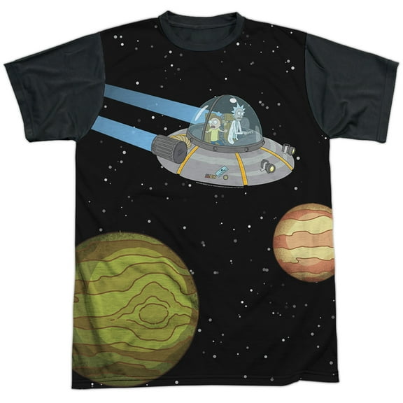 Rick And Morty Rick And Morty In Space Unisex Adult Halloween Costume Sublimated T Shirt