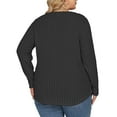 thumbnail image 2 of NISVIYA Plus Size Tops for Women Long Sleeve Button Henley Shirts Business Casual Lightweight Tunic Sweatshirts, 2 of 5