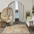thumbnail image 4 of Nourison Aloha 5'3" x 7'5" Sage Rose Outdoor Rug, 4 of 10