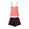 thumbnail image 6 of Ahdbta Women's Two Piece Swimsuits Tummy Control Tankini Scoop Neck Tank Top with Shorts Bathing Suits Modest Swimwear, 6 of 6