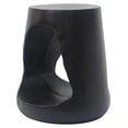thumbnail image 7 of SONGMY Hollow MGO Accent Side Table, Unique Modern End Table with Wide Pedestal & Tabletop, Small Drink Tables for Living Room, Bedroom Night Stand Bedside Table, No Assembly Required, Black, 7 of 7