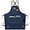 Azul oscuro, variant on Cotton Canvas Cross Back Gardening & Work Apron with Large Pockets, Verde Armada