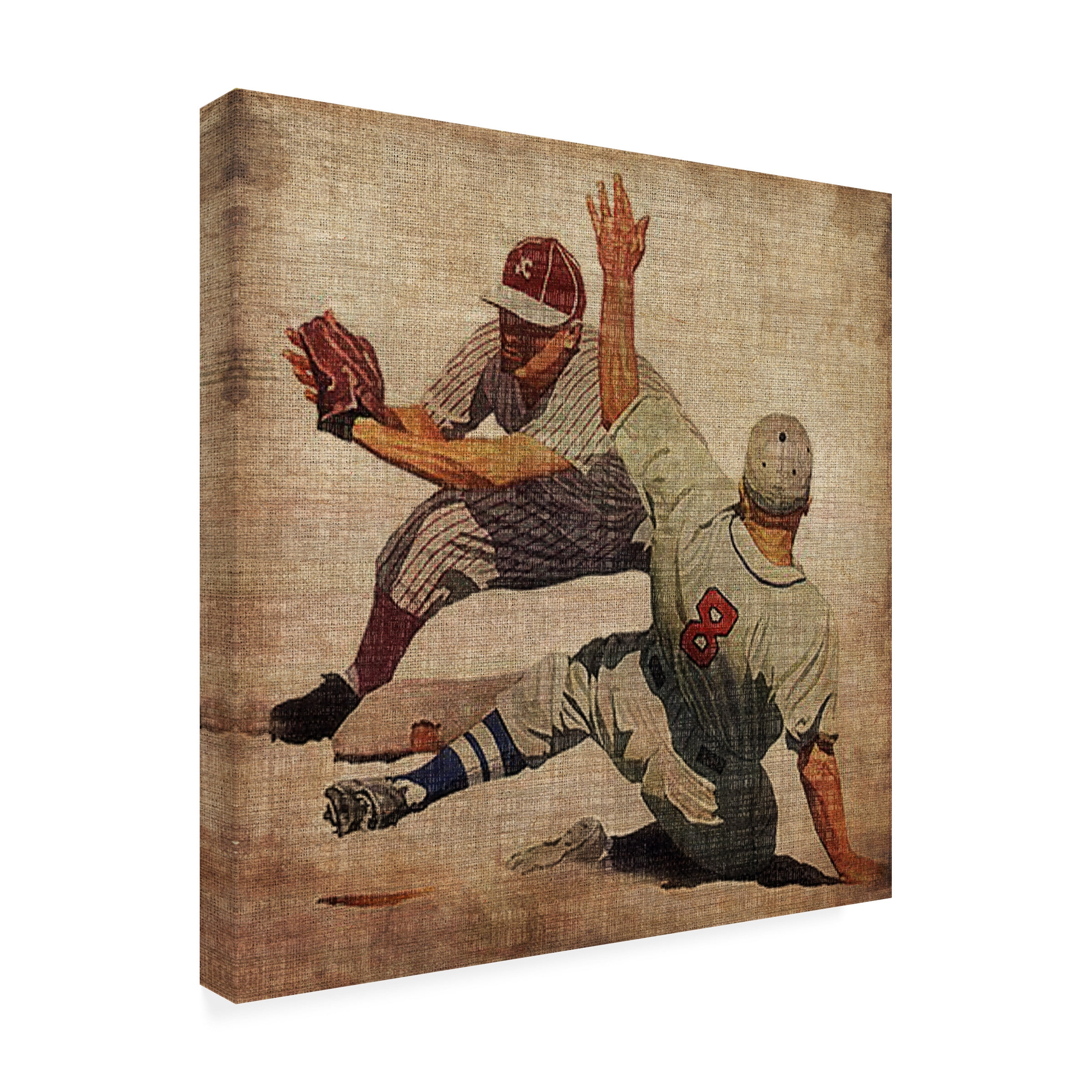 Trademark Fine Art John Butler Vintage Sports Vii Canvas Wall Art - 35x35