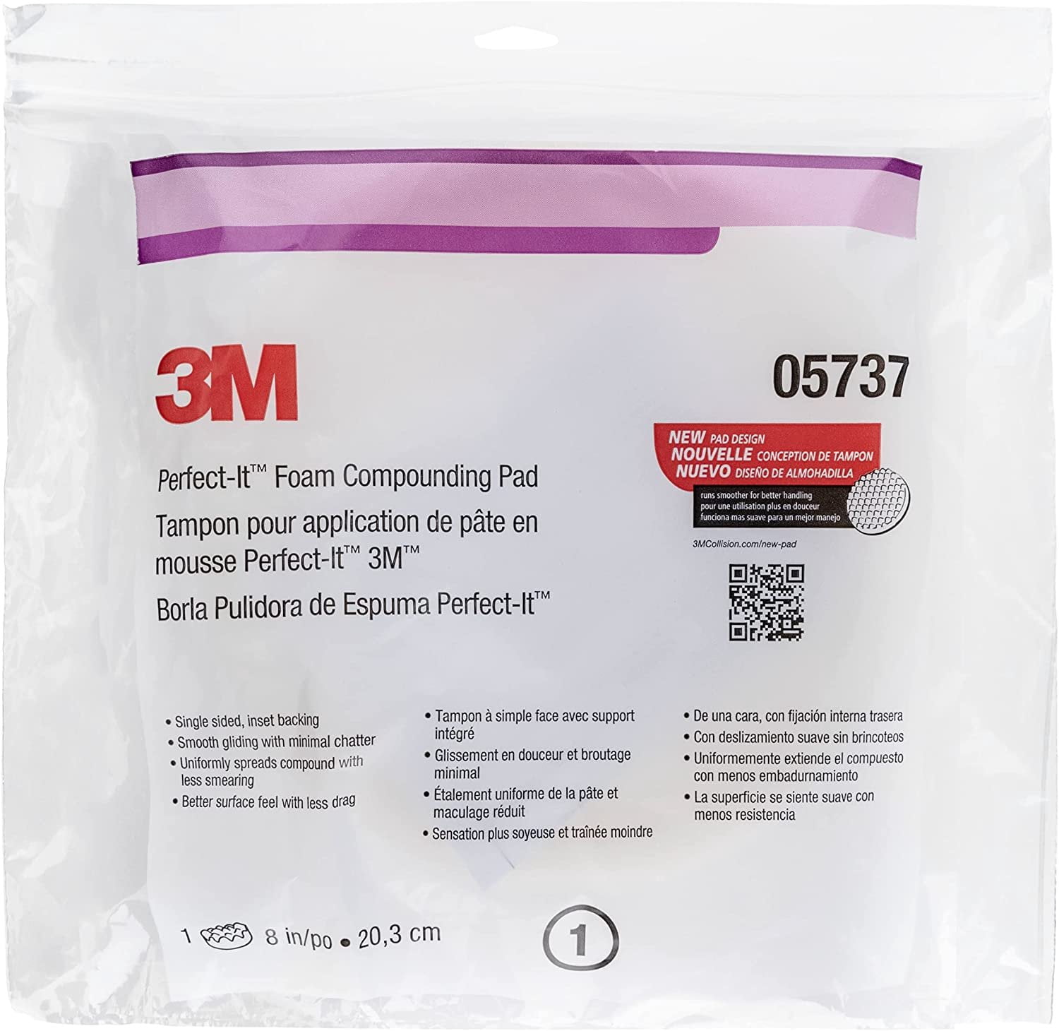 KANGAROOBANDS 3M Perfect-It Foam Compounding Pads Kit  3M 05737 05738 05733 Foam Compounding and Polishing Pads  Complete 8 inch Buffing Pads Set  Bundled Microfiber Cloth