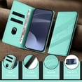 thumbnail image 5 of ELEHOLD Case for iPhone 11, Shockproof Wallet Phone Case, Magnetic Closure Faux Leather Cover Built-in Stand,Mint, 5 of 8