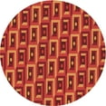thumbnail image 1 of Ahgly Company Indoor Square Patterned Orange Red Orange Area Rugs, 3' Square, 1 of 6