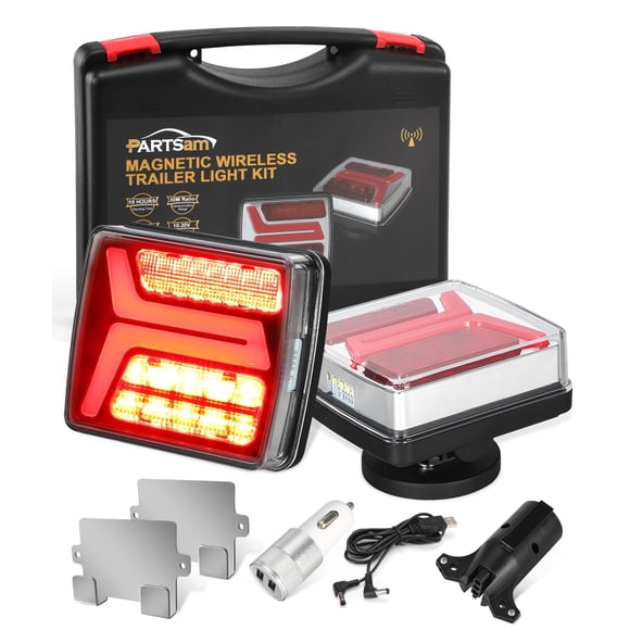 Kit de Luces para Remolque Inalámbrico Magnético PARTSam 58 LED IP67 10-30V